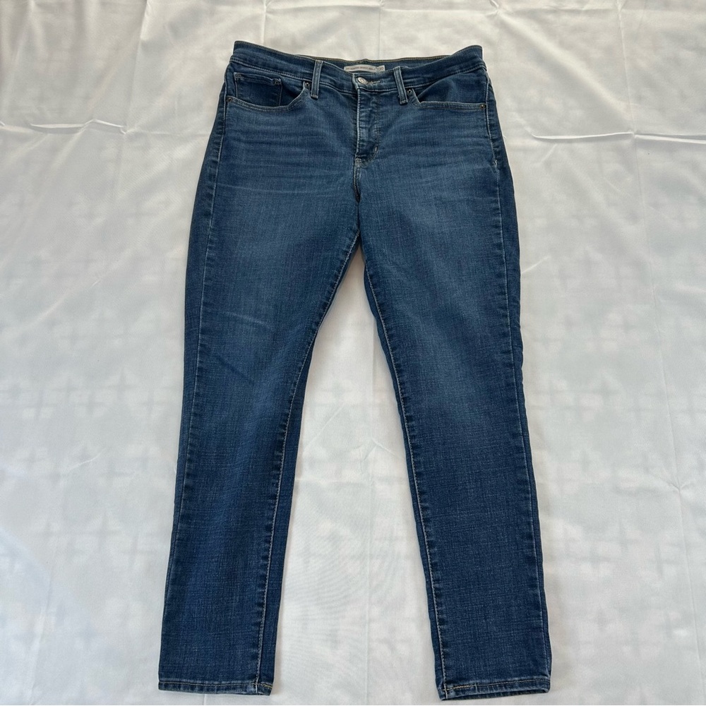 Levi's 311 Shaping Skinny Ankle Blue Denim Jeans - sz: 30